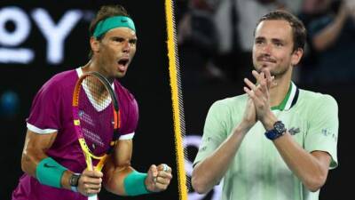 Roger Federer - Rafael Nadal - Denis Shapovalov - Australian Open: Rafael Nadal aims for 21st Grand Slam title against Daniil Medvedev - bbc.com - Russia - Italy - Australia