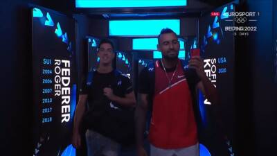 No se había visto a nadie entrando así: vean la llegada de Kyrgios a la final de dobles - en.as.com - Argentina - Madrid