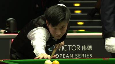 Ricky Walden - Judd Trump - Zhao Xintong - Zhao Xingtong reels off five straight frames to beat Ricky Walden 6-3 and reach German Masters final - eurosport.com - Britain - Germany - China -  Berlin