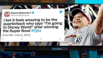 Patrick Mahomes - Tweeting Super Bowl dreams into existence? Kansas City Chiefs, San Francisco 49ers, L.A. Rams, Cincinnati Bengals players hope so - espn.com - San Francisco -  San Francisco - Los Angeles - county Brown - state Texas -  Kansas City -  Baltimore