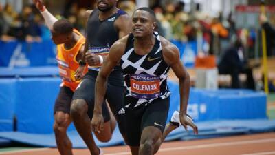 Noah Lyles - Christian Coleman wins 60m sprint at Millrose Games, beats Trayvon Bromell as he continues comeback after suspension - eurosport.com - Britain - New York