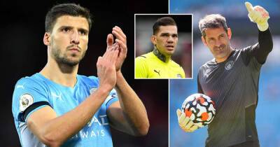 Ruben Dias - Kevin De-Bruyne - Bernardo Silva - Joao Cancelo - Ilkay Gundogan - Scott Carson - Dias picks Carson over Man City No 1 Ederson in dream five-a-side team - msn.com - Manchester - Belgium - Brazil