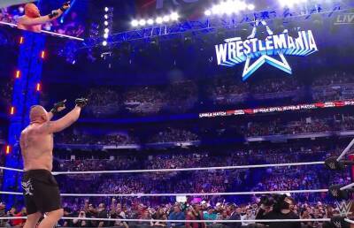 Royal Rumble - Drew Macintyre - Brock Lesnar - Kevin Owens - WWE Royal Rumble: Brock Lesnar Wins Men’s Rumble to Book Ticket to WrestleMania 38 - givemesport.com - Britain - state Texas - county Dallas