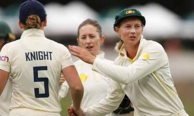 Meg Lanning - Heather Knight - Tammy Beaumont - Australia close on Women’s Ashes after England hold on for draw in Test thriller - theguardian.com - Australia -  Canberra