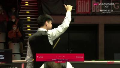 Judd Trump - German Masters final LIVE - Zhao Xintong v Yan Bingtao for the title - eurosport.com - Britain - Germany - China - county Allen -  Berlin