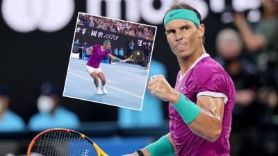 Rafael Nadal wows fans with slice in 'incredible' 40-shot rally in Australian Open final with Daniil Medvedev