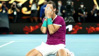 Rafael Nadal wins record 21st major with five-set defeat of Daniil Medvedev in Australian Open final
