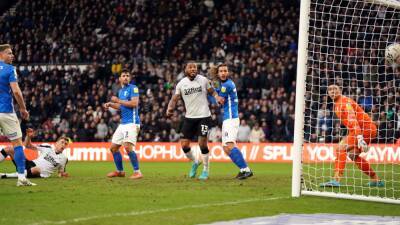 Wayne Rooney - Derby County - Neil Etheridge - Nottingham Forest - Luke Plange - Ryan Allsop - Scott Hogan - Lyle Taylor - Curtis Davies - Kristian Pedersen - Krystian Bielik - Championship - Krystian Bielik nets spectacular late equaliser as Derby earn Birmingham draw - bt.com - Poland - Birmingham