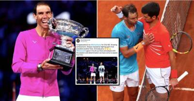 Rafael Nadal wins Australian Open: Novak Djokovic's reaction is very different to Roger Federer's