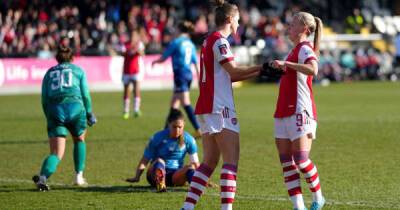 Vivianne Miedema - Vivianne Miedema sends Arsenal through as Manchester United and Liverpool also win in Women’s FA Cup - msn.com - Manchester -  Leicester -  Lincoln