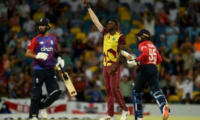 West Indies win T20 series decider as England fall to Jason Holder