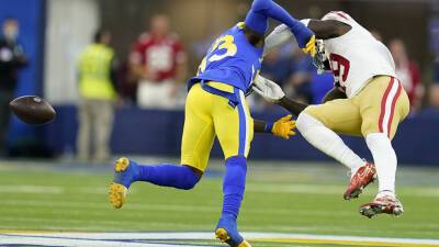 Jimmy Garoppolo - 49ers' Deebo Samuel takes huge shot on pass play vs Rams - foxnews.com - San Francisco -  San Francisco - Los Angeles -  Los Angeles -  Sanchez -  Inglewood