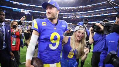 Matthew Stafford - Jared Goff - Christian Petersen - Matthew Stafford shares sweet moment with wife, Kelly, following Rams' NFC Championship win - foxnews.com - San Francisco -  San Francisco -  Lions - Los Angeles -  Los Angeles -  Detroit - state California
