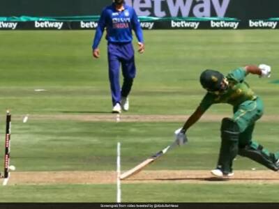 Temba Bavuma - Aiden Markram - Rohit Sharma - Watch: KL Rahul's Stunning Direct Hit To Dismiss Temba Bavuma In 3rd ODI vs South Africa - sports.ndtv.com - South Africa - India