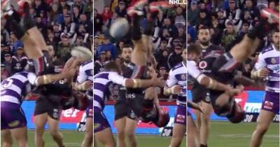Sergio Aguero - Greatest ever rugby pass? Player's incredible mid-air skill through his legs in 2015 video - givemesport.com - Australia - New Zealand
