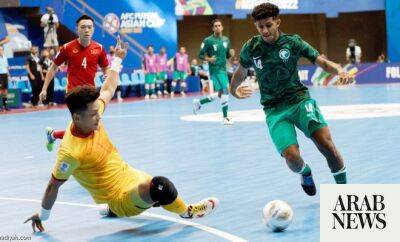 Aston Villa - Byron Castillo - Saudi Arabia lose to Vietnam in second game of 2022 AFC Futsal Asian Cup - arabnews.com - France - Abu Dhabi - Japan - county Bucks - Iran - county Hall - Saudi Arabia - Vietnam - Ecuador - county Thomas - South Korea - Kuwait