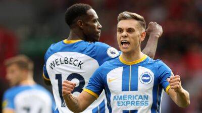Premier League - Leandro Trossard nets hat-trick as Brighton grab draw at Liverpool in six-goal thriller