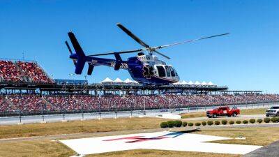 Jordan Anderson airlifted from Talladega with burns from crash in Trucks race