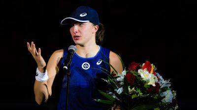 Iga Swiatek - Barbora Krejcikova - Jean King Cup - Iga Swiatek 'really happy' as she donates prize money to mental health charity after Ostrava loss to Barbora Krejcikova - eurosport.com - Poland - Estonia