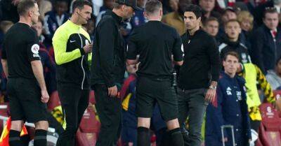 FA awaiting referee’s report on Arsenal-Liverpool flashpoint