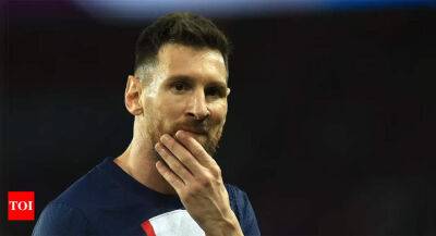Lionel Messi - Paris St Germain - Nuno Mendes - Renato Sanche - Injured Messi ruled out of PSG's Champions League game against Benfica - timesofindia.indiatimes.com - France -  Sanche
