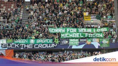 UEFA Sanksi Celtic gegara Banner Hina Ratu Elizabeth II