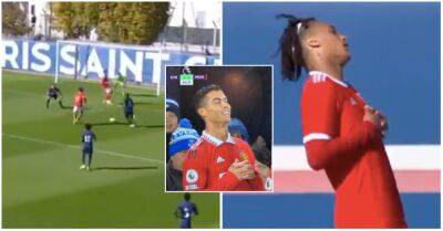Cristiano Ronaldo: Man Utd star's new celebration copied by Benfica youth player