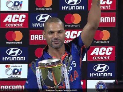 Watch: Shikhar Dhawan Brings Out His Trademark Celebration After India's ODI Series Win Over South Africa