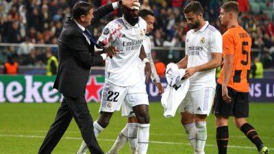 Antonio Rudiger - Real Madrid Star Suffers Bloody Collision While Scoring Late Equaliser In Champions League. Watch - sports.ndtv.com - Ukraine - Germany - Belgium -  Santiago -  Warsaw -  Donetsk