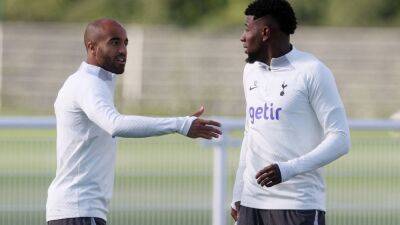 Moura and Kulusevski take part in Spurs training for Champions League - in pictures