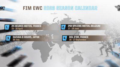 Four of the best! 2023 EWC calendar follows a winning formula