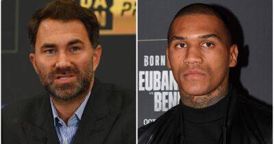 Anthony Joshua - Eddie Hearn - Frank Warren - Conor Benn - Chris Eubank-Junior - Eddie Hearn defends Conor Benn over failed drugs test - givemesport.com