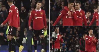 Cristiano Ronaldo & Diogo Dalot video after Everton 1-2 Man Utd goes viral