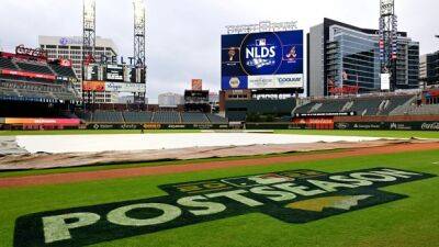 Start of Phillies-Braves NLDS Game 2 delayed by rain