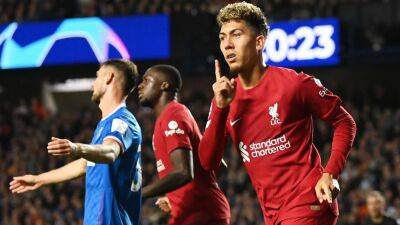 Liverpool smash Rangers as Mohamed Salah grabs six-minute hat-trick in Champions League win