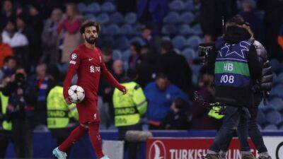 Harvey Elliott - Joe Gomez - Roberto Firmino - Darwin Núñez - Scott Arfield - Soccer-Salah hat-trick helps Liverpool thrash Rangers 7-1 to near last 16 - channelnewsasia.com - Scotland