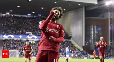 Champions League: Mohamed Salah hat-trick helps Liverpool thrash Rangers 7-1 to near last 16