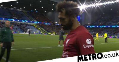 Mohamed Salah slammed for ‘sulking’ and snubbing Liverpool supporters after Rangers hat-trick