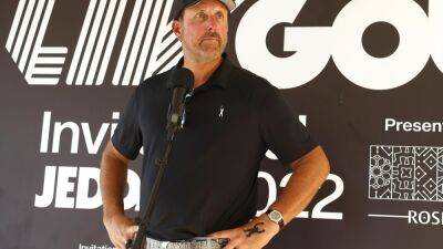 Phil Mickelson gets tattoo of his own logo on his hand ahead of LIV Golf event in Saudi Arabia
