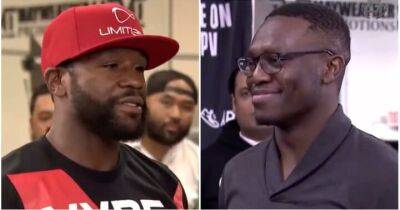 Floyd Mayweather & Deji have first face-off & it's just so surreal