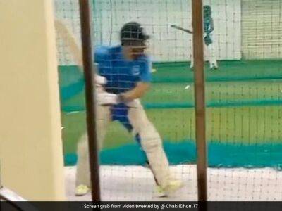 Sourav Ganguly - Watch: MS Dhoni Resumes Training, Slogs It Out In The Nets In Jharkhand - sports.ndtv.com - India -  Ahmedabad -  Mumbai -  Pune -  Kolkata -  Chennai