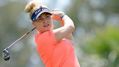 Charley Hull takes embarrassing tumble as tee box collapses, Dame Laura Davies captures moment