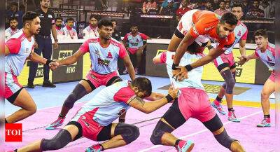 Rahul Chaudhari, Arjun Deshwal shine as Jaipur Pink Panthers record hat-trick of victories in Pro Kabaddi League - timesofindia.indiatimes.com -  Jaipur