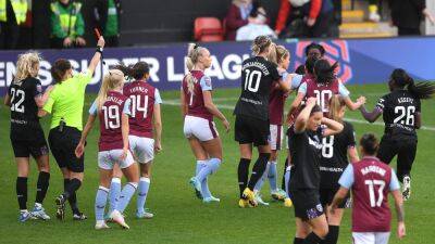 West Ham survive Hawa Cissoko's sending off to beat Aston Villa 2-1 in Women's Super League match at Bescot Stadium