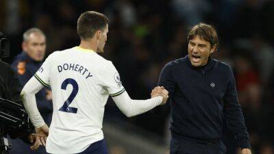 Antonio Conte - Yves Bissouma - Harry Kane - Pierre Emile Hojbjerg - Soccer-Tottenham's problem solving pleases Conte in win over Everton - channelnewsasia.com - Britain - Manchester - Italy - Jordan