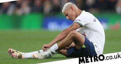 Tottenham’s Richarlison out of Manchester United clash with calf injury