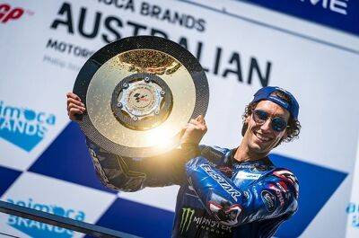 Rins wins Australian MotoGP as Quartararo crashes out