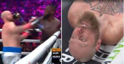 Robert Helenius - Deontay Wilder - Deontay Wilder: Robert Helenius' face after being knocked out by Bronze Bomber - givemesport.com