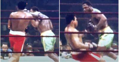 Joe Frazier - Muhammad Ali - Joe Frazier's left hook vs Muhammad Ali is being called boxing's most cinematic punch - givemesport.com -  Manila