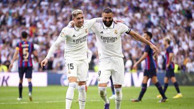 Real Madrid 3-1 Barcelona: Karim Benzema, Federico Valverde and Rodrygo send Real back to La Liga summit